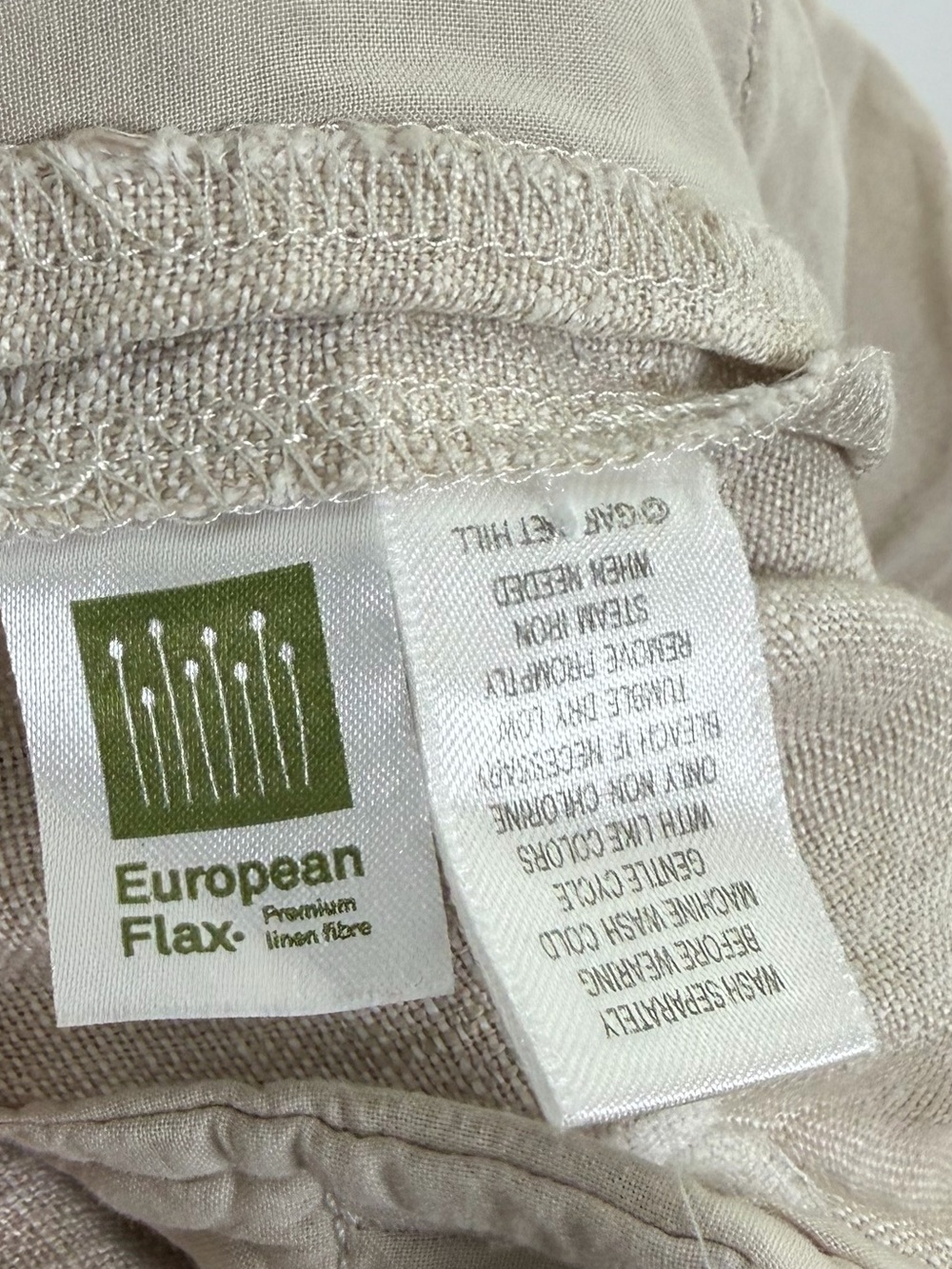 Garnet Hill Flax Linen wide leg Trouser Pants Lagenlook 8 - Picture 5 of 16